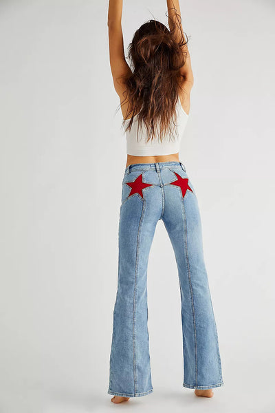 Sophia - Flared Jeans Star