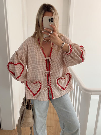 Inez - Heart Blouse