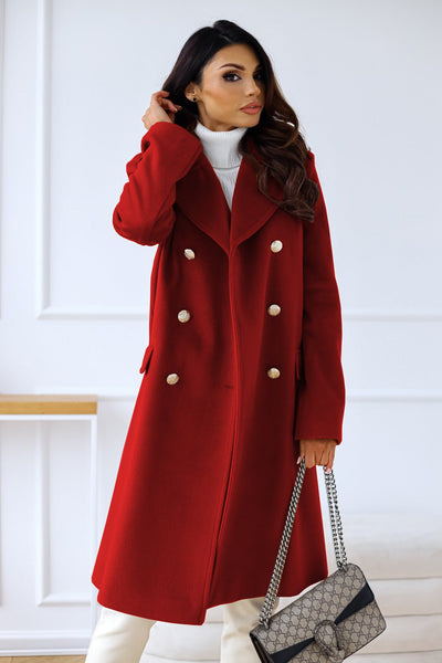 Josie - Tailored Luxury Fabric Long Coat
