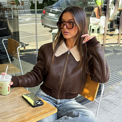 Wendy - Faux Leather Jacket