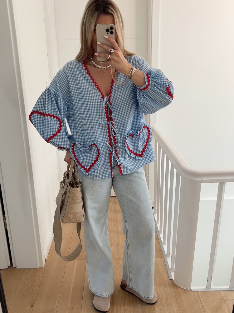 Inez - Heart Blouse