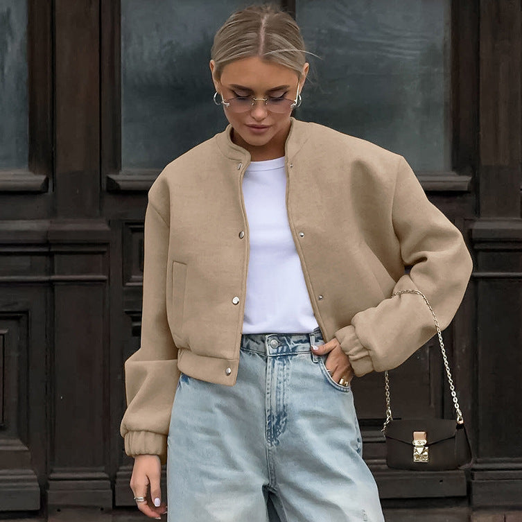 Jayla - Cropped Bomber Jacket