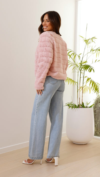 Annie - Faux Fur Crop Jacket