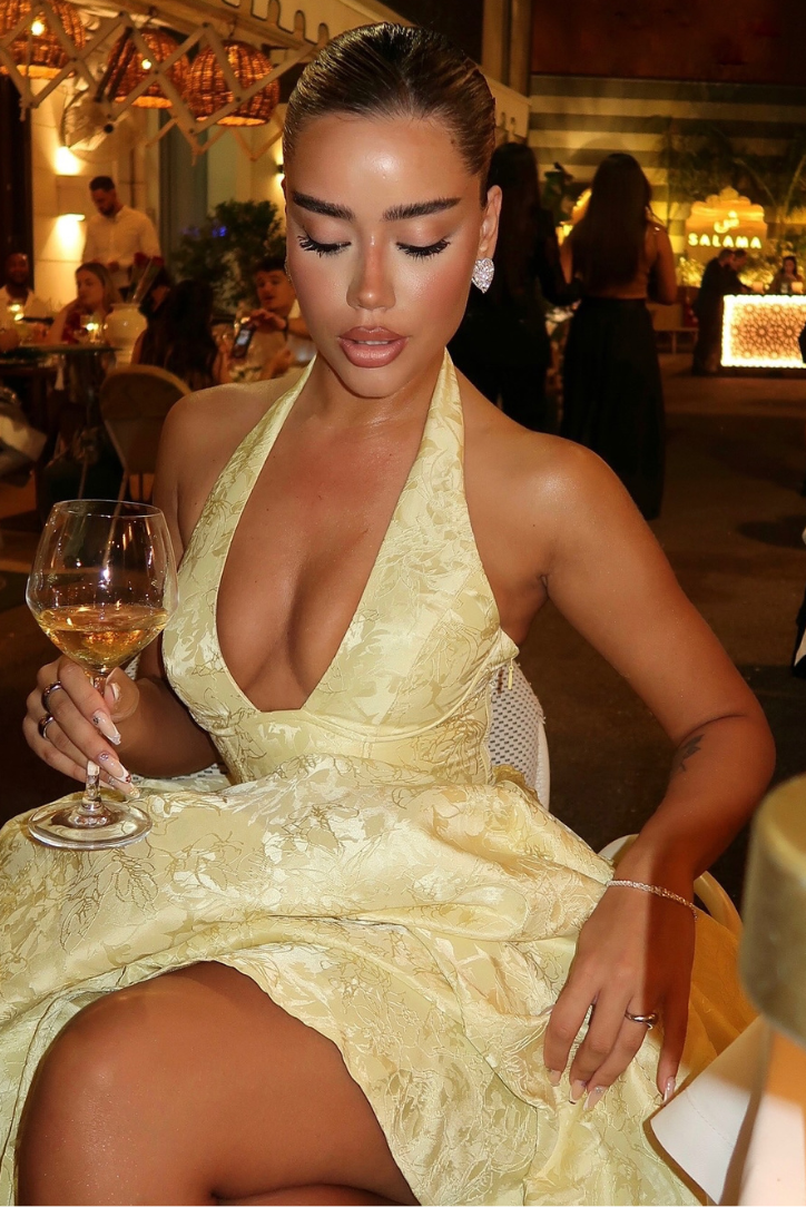 Chelsey - Yellow Midi Dress