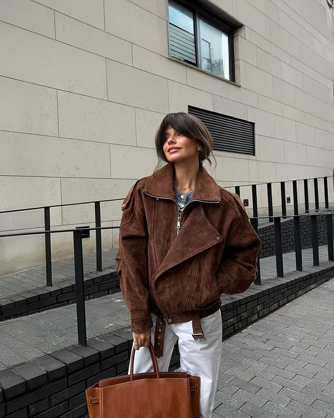 Myla - Suede Biker Jacket