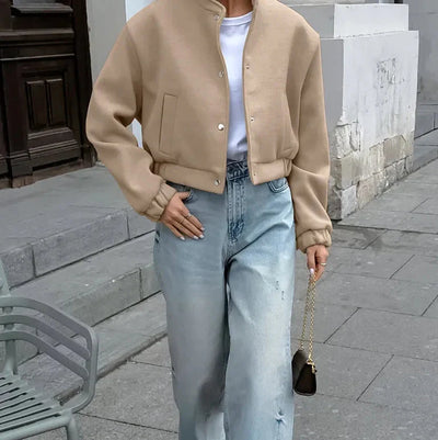 Jayla - Cropped Bomber Jacket
