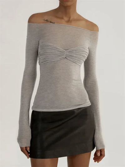 Sarah - Long Sleeve Mesh Top