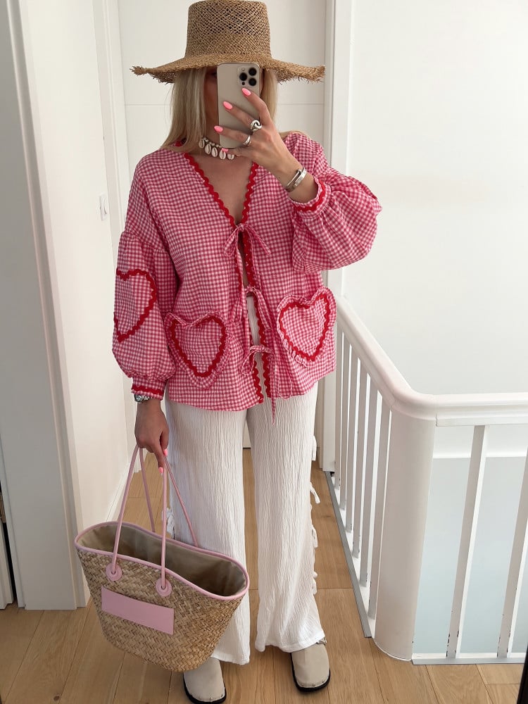 Inez - Heart Blouse