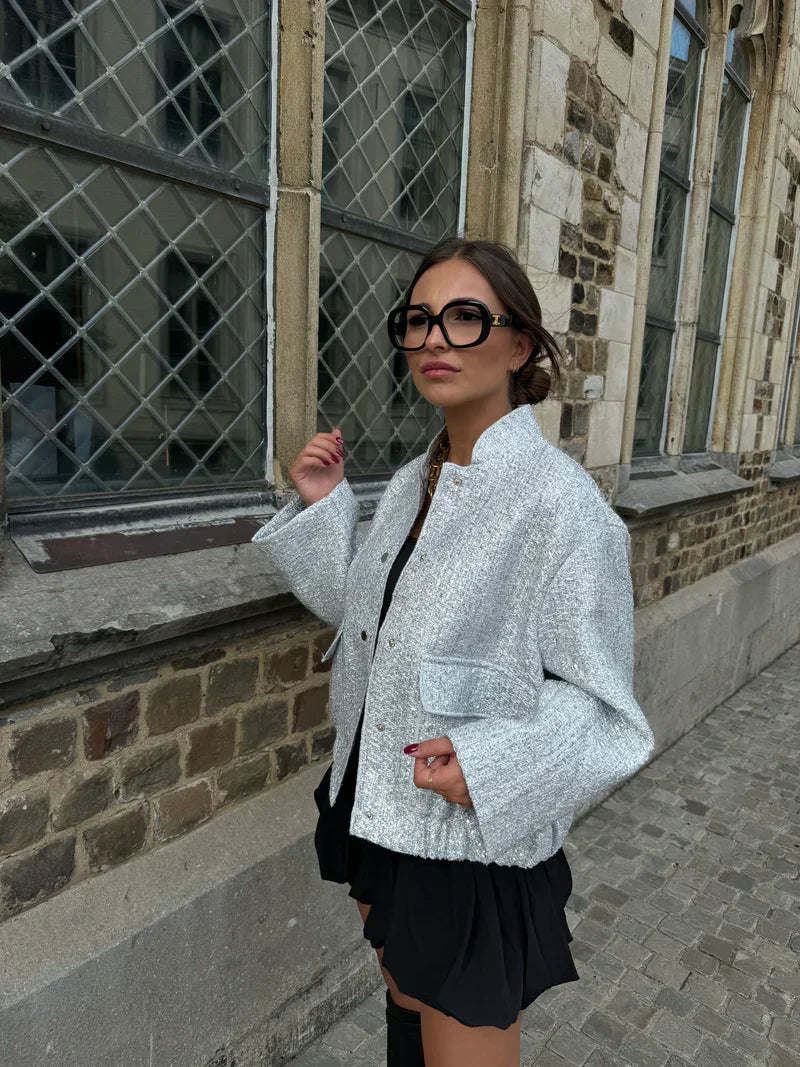 Evelyn - Sequin Bomber Jacket