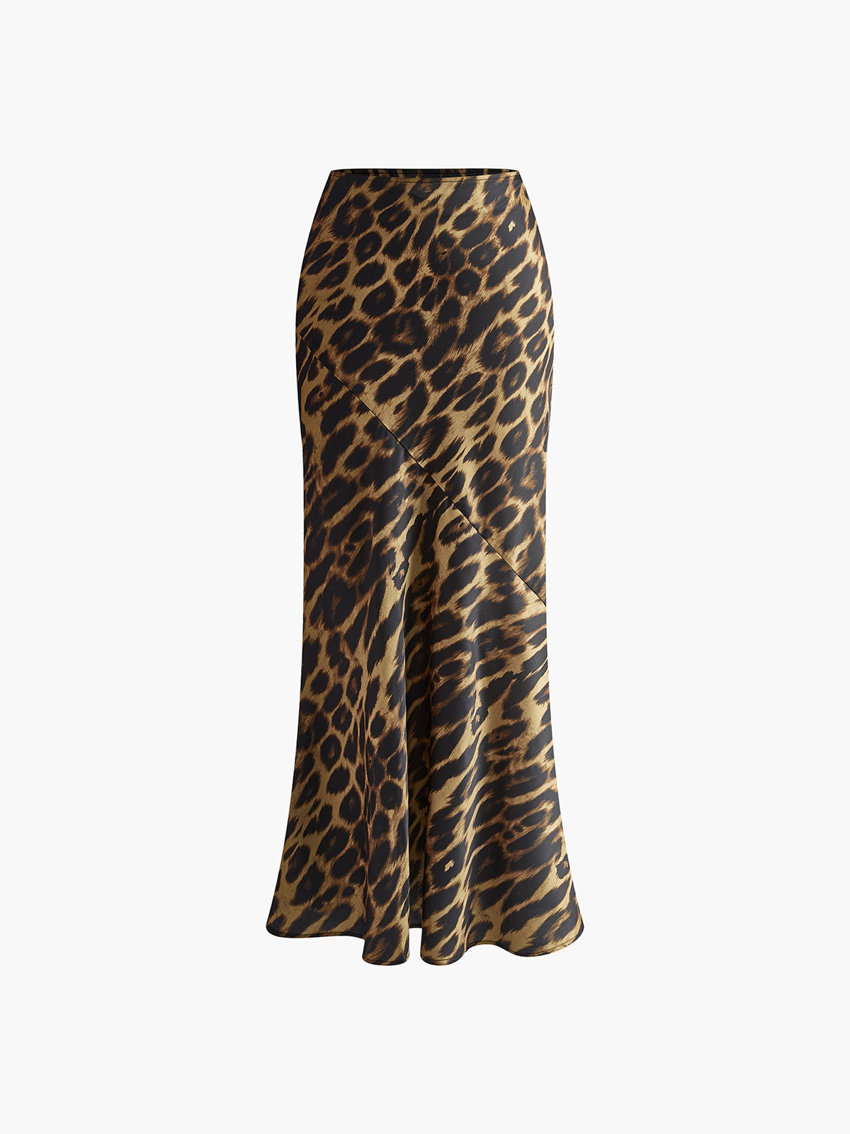 Jill - Slim Leopard Print Maxi Skirt