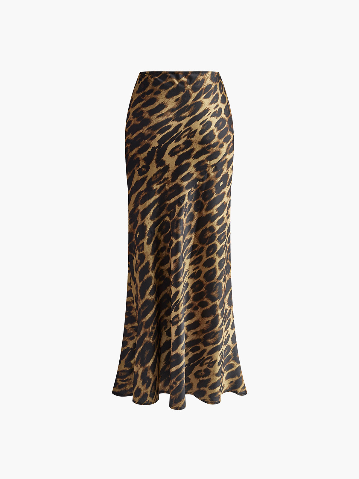 Jill - Slim Leopard Print Maxi Skirt