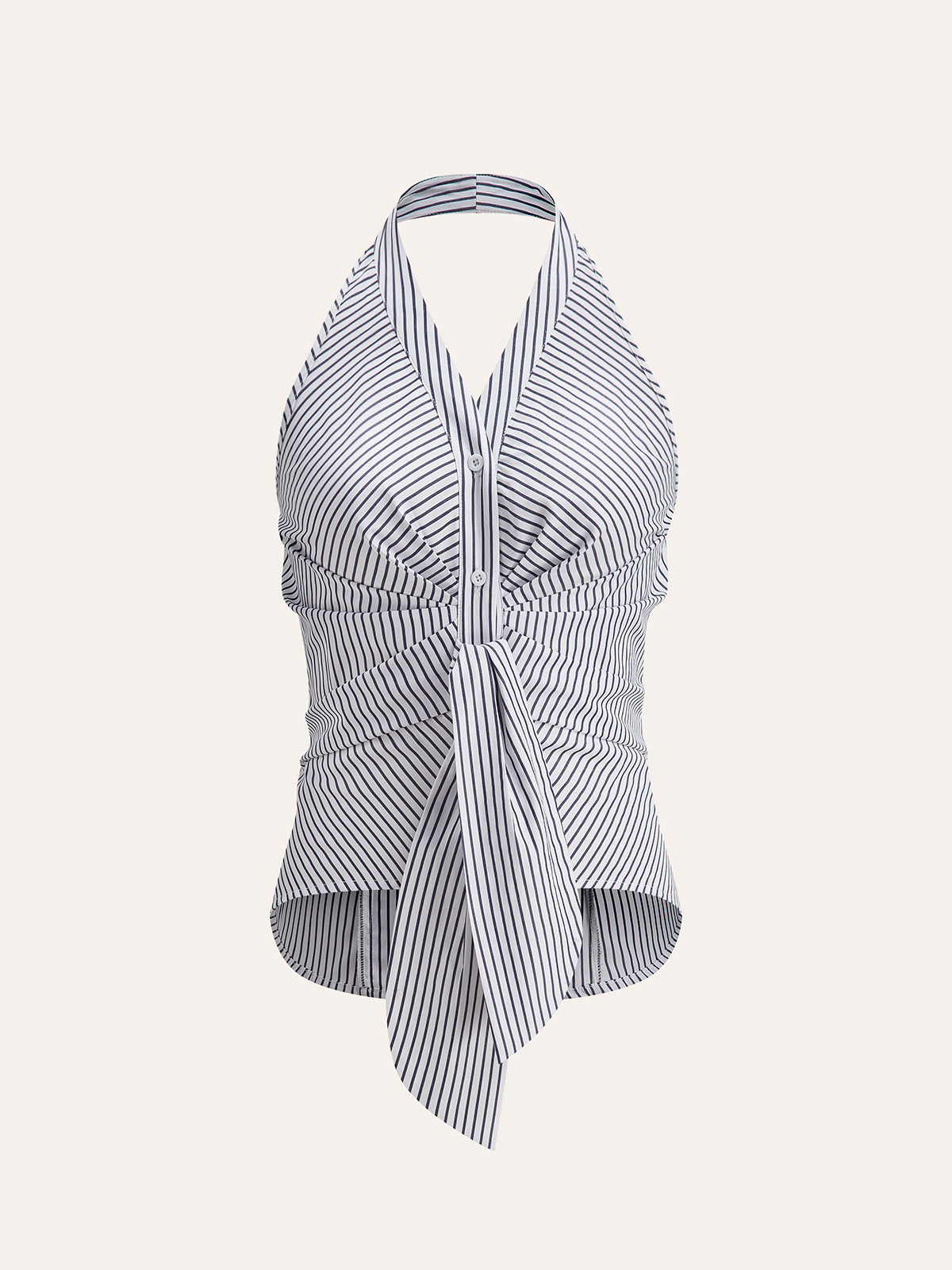 Ava - Striped Halter Top