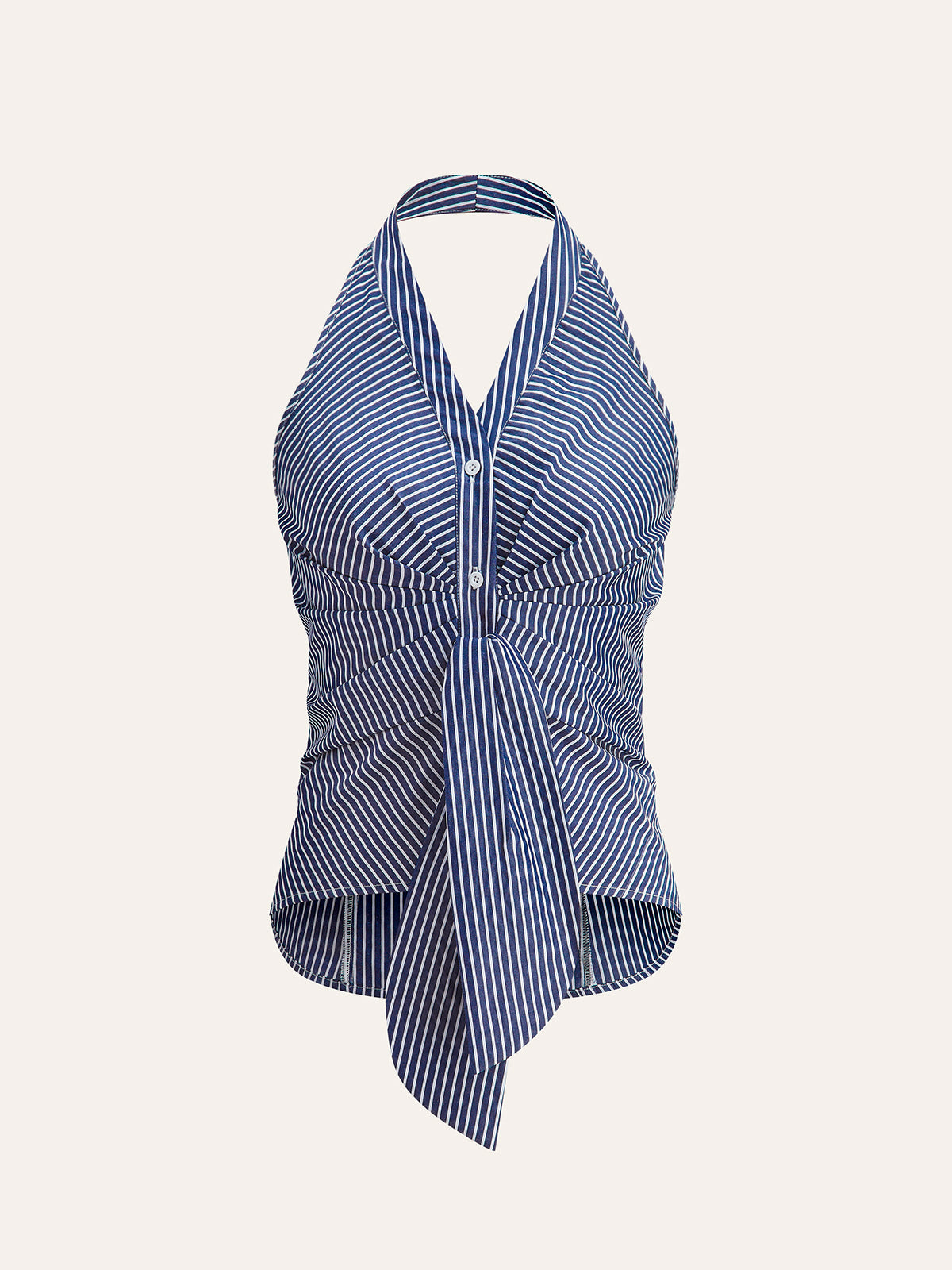 Ava - Striped Halter Top