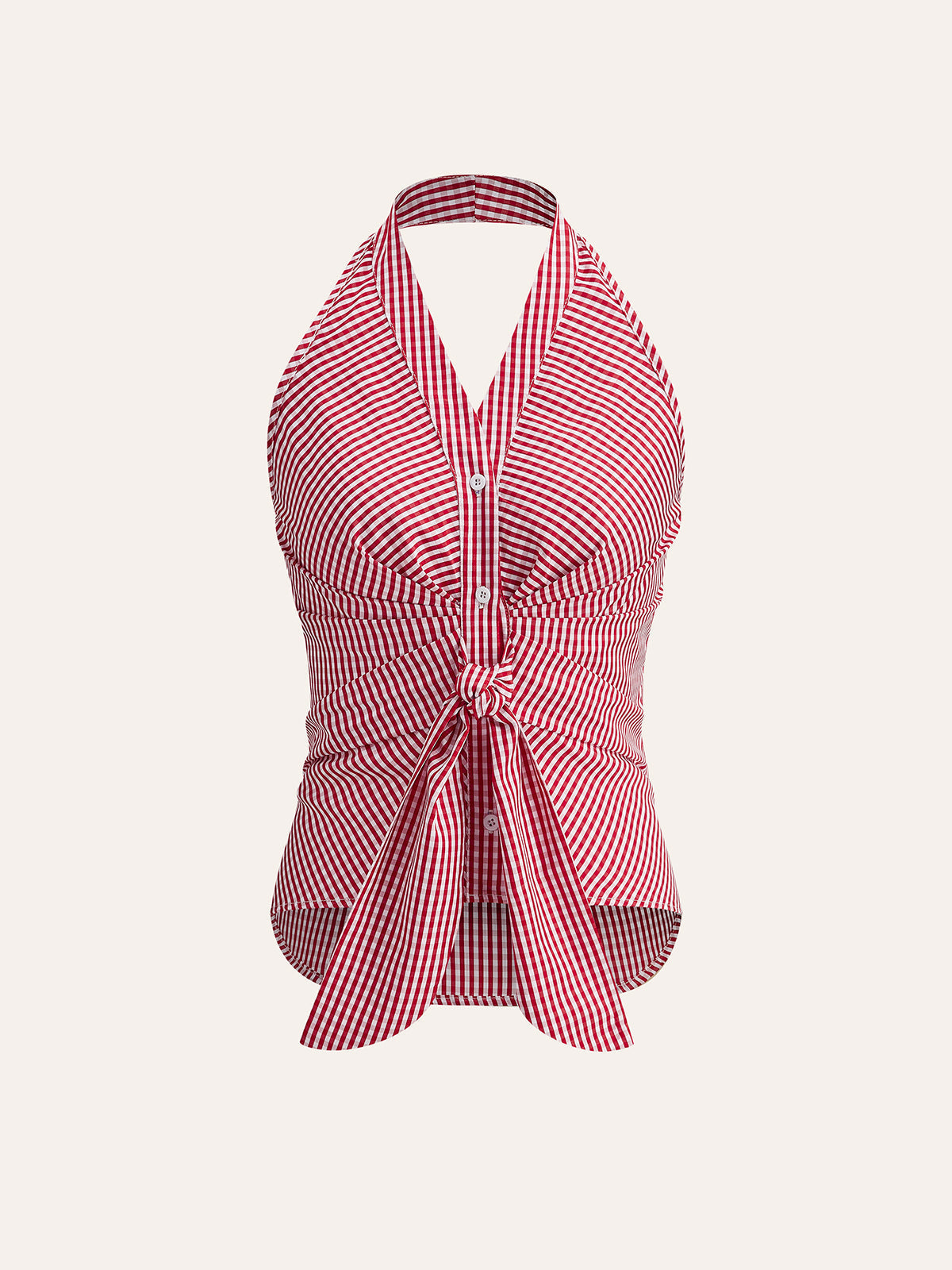 Ava - Striped Halter Top