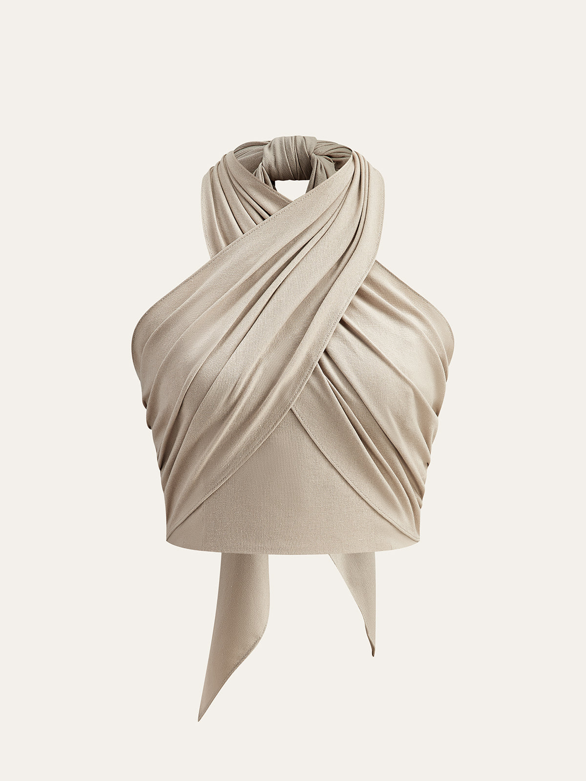 Lisa - Cotton & Line Crisscross Halter Tank Top