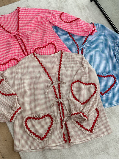 Inez - Heart Blouse