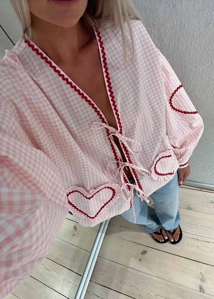 Inez - Heart Blouse
