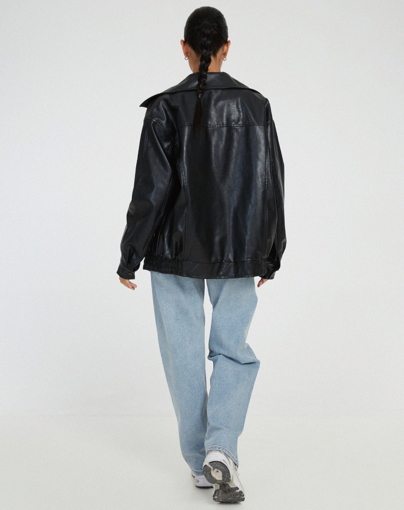 Cleo - Oversized Leather Jacket