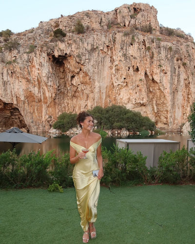 Eveline - Satin Maxi Dress