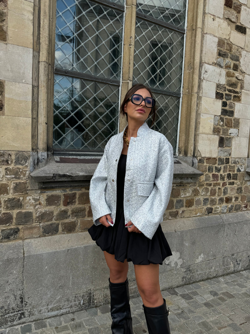 Evelyn - Sequin Bomber Jacket