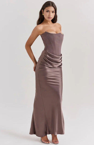 Mayla - Strapless Maxi Dress