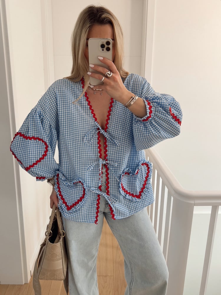 Inez - Heart Blouse