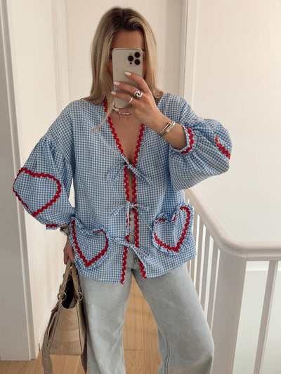 Inez - Heart Blouse