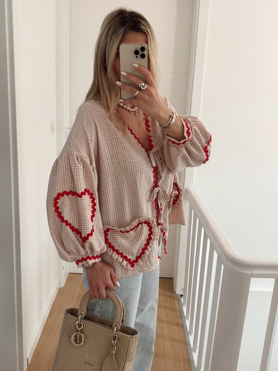 Inez - Heart Blouse