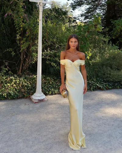Eveline - Satin Maxi Dress