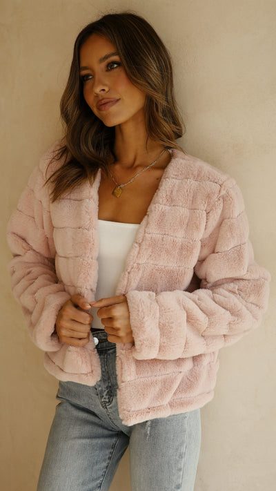 Annie - Faux Fur Crop Jacket