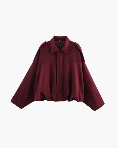 Joyce - Suede Bomber Jacket
