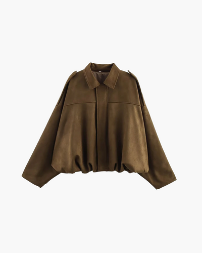 Joyce - Suede Bomber Jacket