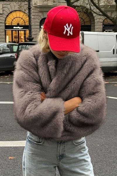 Sariah - Faux Fur Cropped Jacket