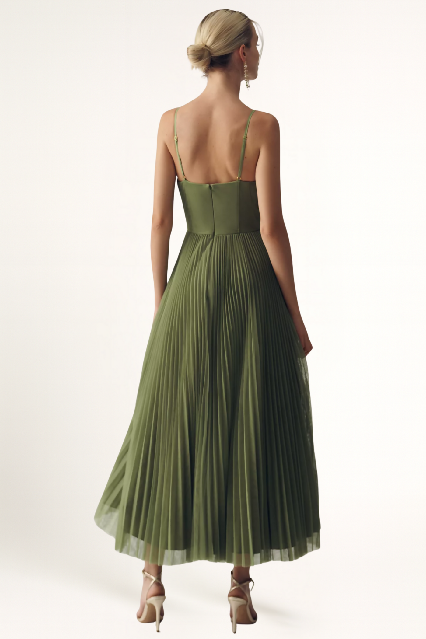 The Femave | Green Midi Dress