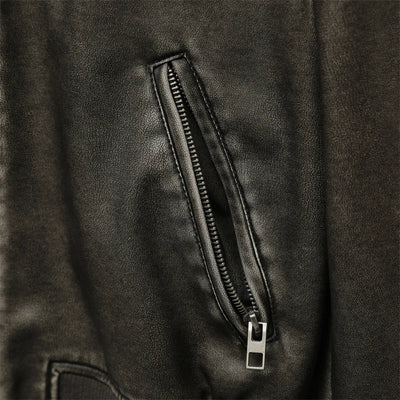 Amira - Leather Bomber Jacket