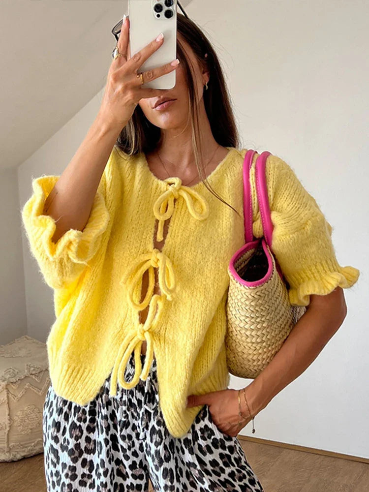 Sky - Cardigan Lace-Up