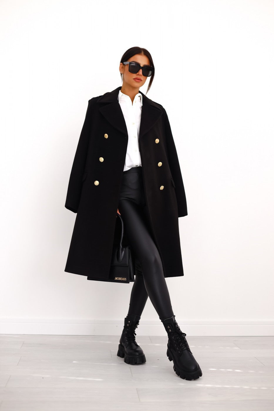 Josie - Tailored Luxury Fabric Long Coat
