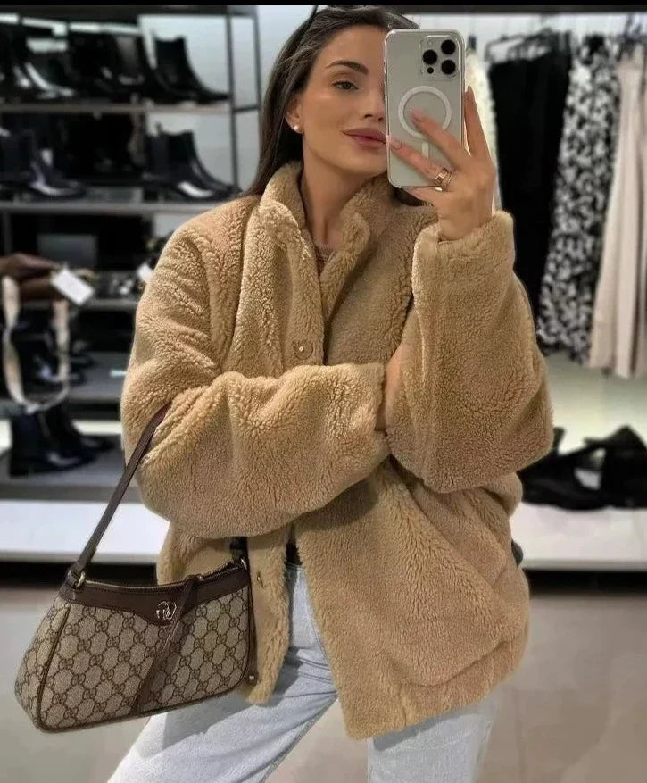 Amber - Fleece Teddy Jacket