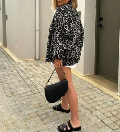Summer - Leopard Bomber Jacket