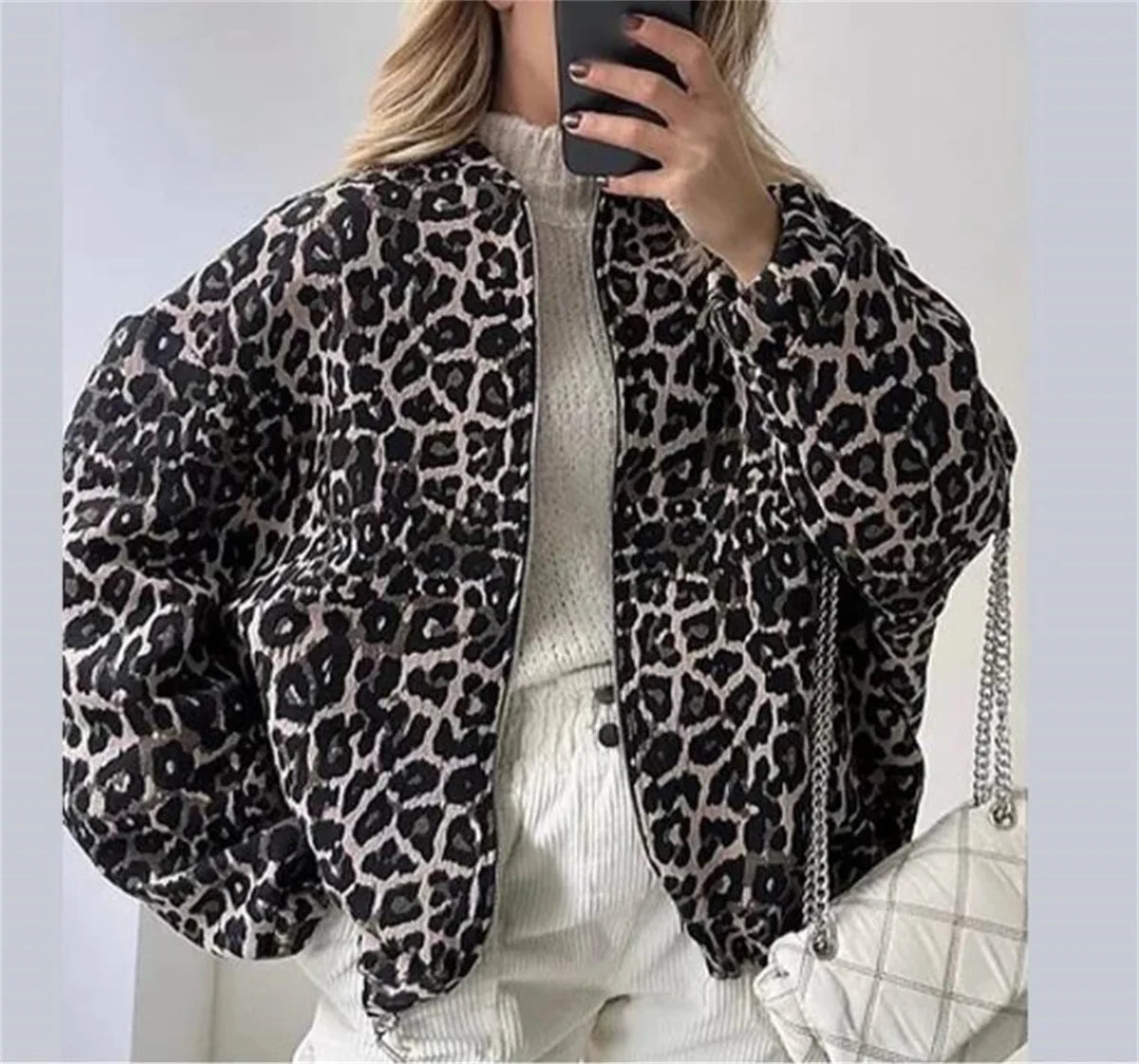 Summer - Leopard Bomber Jacket