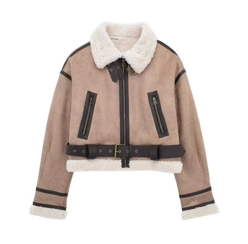 Celeste - Suede Biker Jacket