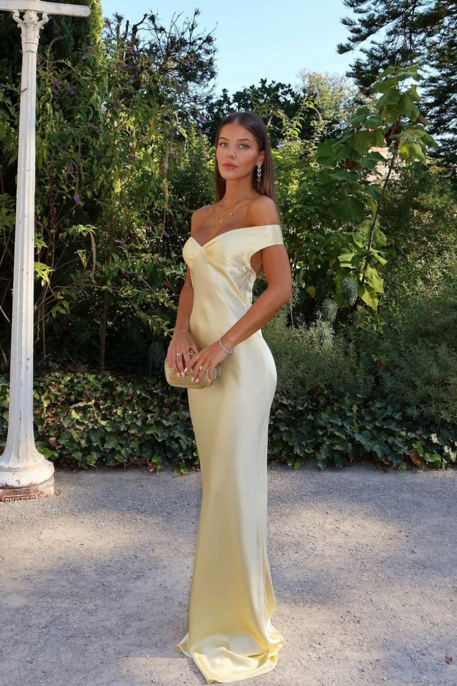 Eveline - Satin Maxi Dress