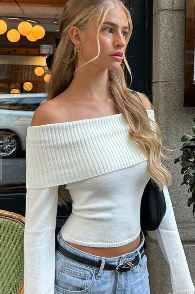 Milly - Off Shoulder Sweater