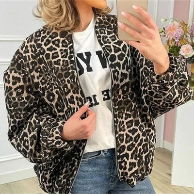 Summer - Leopard Bomber Jacket
