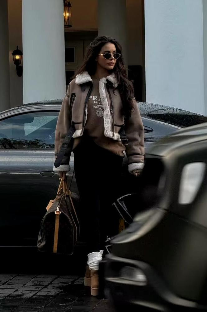 Celeste - Suede Biker Jacket