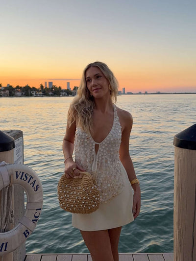 Lotus - Sequin Halter Top