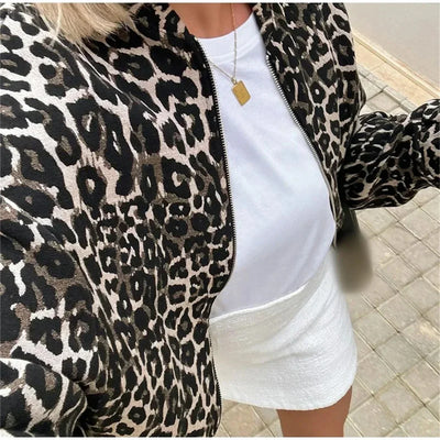Summer - Leopard Bomber Jacket