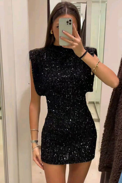 Katie - Glitter Mini Dress