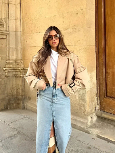 Nena - Cropped Trench Coat
