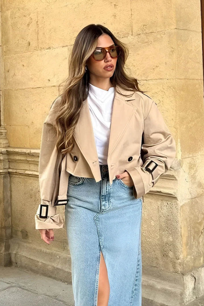 Nena - Cropped Trench Coat